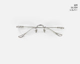 Dicking Round Rimless Metal Glasses