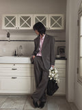 Suare two tuck wide slacks