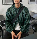 Color coated hooded jacket