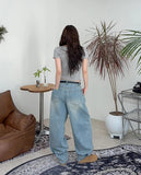 Leos Pintuck Balloon Denim Pants