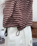 Trini Lettering Knit Hood Zip-Up