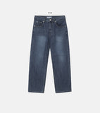 Organic wide denim pants