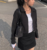 Dias Crop Collar Zip Up Jacket