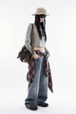 Asura cutting denim pants