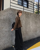 Kura Dot Sleeveless Frill Cardigan Set