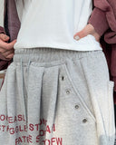 Needel brushed round short sleeve T-shirt