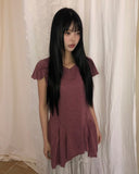 Erinit Short-Sleeve Layered One Piece