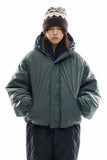 Easy cap hood nylon padded jumper