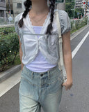 Miru Buckle Square Leather Bag