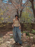 Swen Hand Washing Balloon Denim Pants