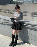 Elvin Slim Fit Hood Button Long Sleeve T-Shirt