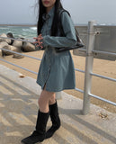 [A/M] Toby Denim Shirt Mini One Piece