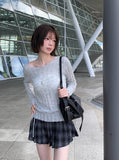 Butts Vintage Button Check Mini Pleated Skirt