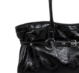 Ring Eyelet Belted Shoulder Bag