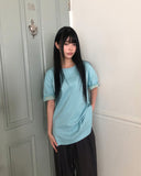 Harom Color Matching Roll-up Short Sleeve T-shirt