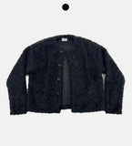 Puff Over Boucle Cardigan