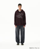 EMPTY STRIPE ZIP UP HOODIE