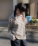 Deer Stripe Collar Overfit T-shirt