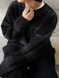 Multi-Mix Over Stripe Knit