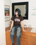 Lendin Heart Rivet Strap Keyring Mini Bag