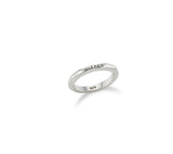 Champagne Full Moon NEW Silver (W) Glossy Slim Ring S