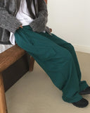 [Brushed Lining] Beams Wide Cargo Pile Training Pants