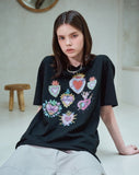 DTP Folk Hearts Short Sleeve Tee