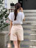 Kint Tulip Short Sleeve Blouse