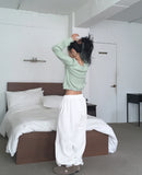 Ruwan Soft Angora Square Neck Knit Cardigan