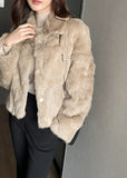[Real Rabbit] Kerot Collar Short Fur Jacket