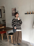 Sakki pin tuck wide cotton pants