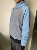 Chiffonne Brushed Hood Half Zip-Up Fleece Sweatshirt