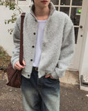 Merry Alpaca High Neck Cardigan