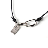 Carabiner string necklace