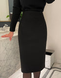 Miato brushed H-line skirt