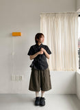 [unisex] Accorri Carpenter Pintuck Bermuda Pants