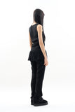 Mers flare sleeveless top