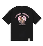 4 Lovely Cat Short Sleeve Tee