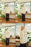 Winter Hoooly Embroidery Brushed Hood