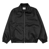 Planning Over Fit Single Leather Jacket