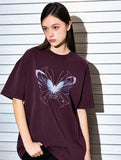 AubeA X-ray Butterfly Pigment T-shirt