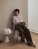 Kiku Ice Linen Two-Tuck Slacks