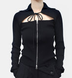 Meran Wool Two Way Knit Cardigan