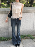 Merlin Washing Denim Bootcut Pants