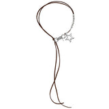 [LAN ARCHIVE] Suede Rope Star Necklace