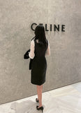 Kisuel Sleeveless Tweed One Piece