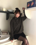 Choru Turtleneck Button Knit