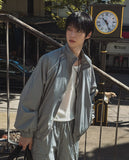 Kai Nylon Glossy Piping Zip-up