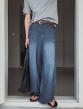 Woody Linen Balloon Denim Pants