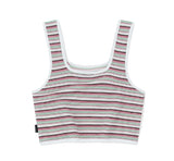 STRIPE KNIT SQUARE TOP